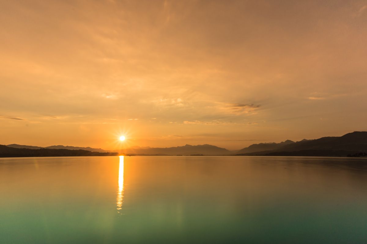 Sunrise, Zürichsee, Switzerland