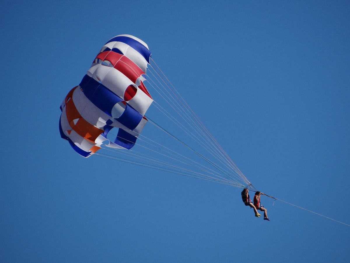 Parasailing - lot nad Adriatykiem, Seged Donji, Chorwacja