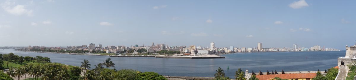 View from Morro Castle over entrance to Port Havana