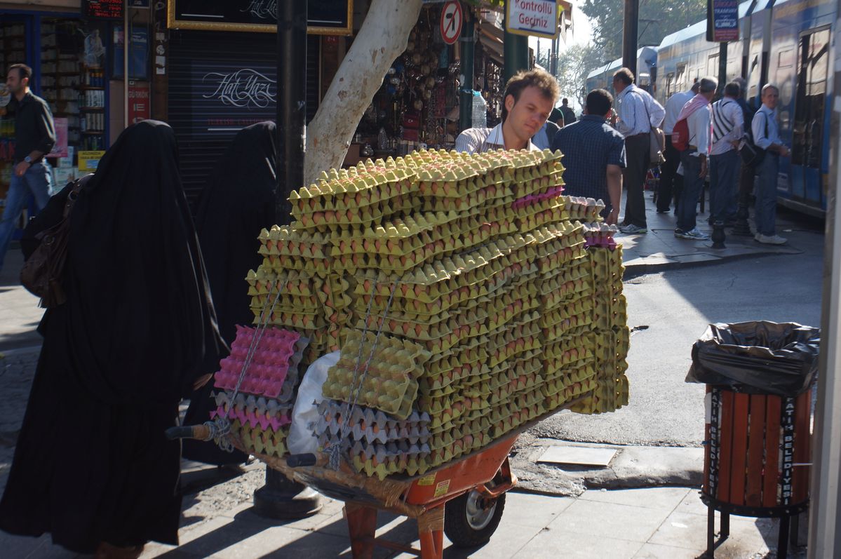 Egg seller, Istanbul