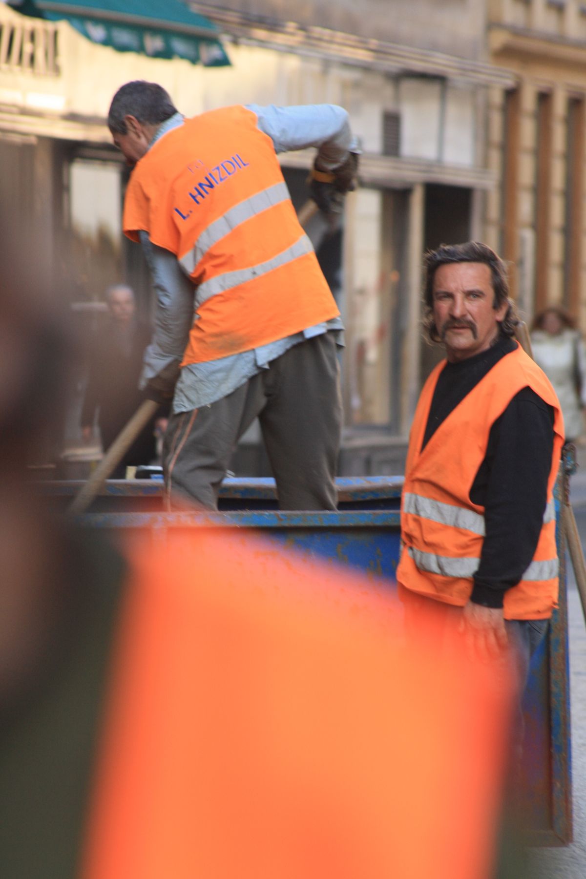 Prague Construction workers