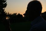 Old man has a deep look into the crystal ball. Taken by Canon EOS 1D, 28-130mm, image stabilizer.