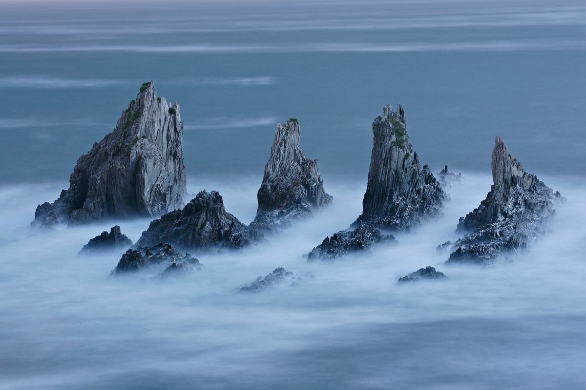 Fotografía, realizada en la costa de Cudillero (Asturias)