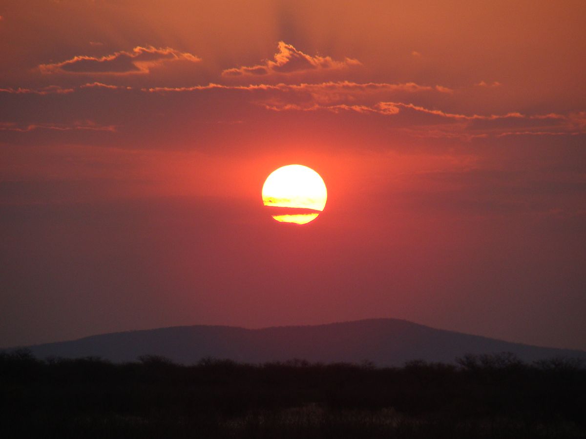 Dessert sunset