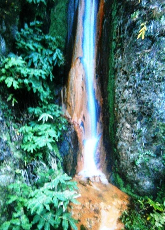 Sulphurous waterfall - Azores islands / Portugal