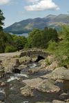 Ashness Bridge, Derwentwater, Keswick and Skiddaw.