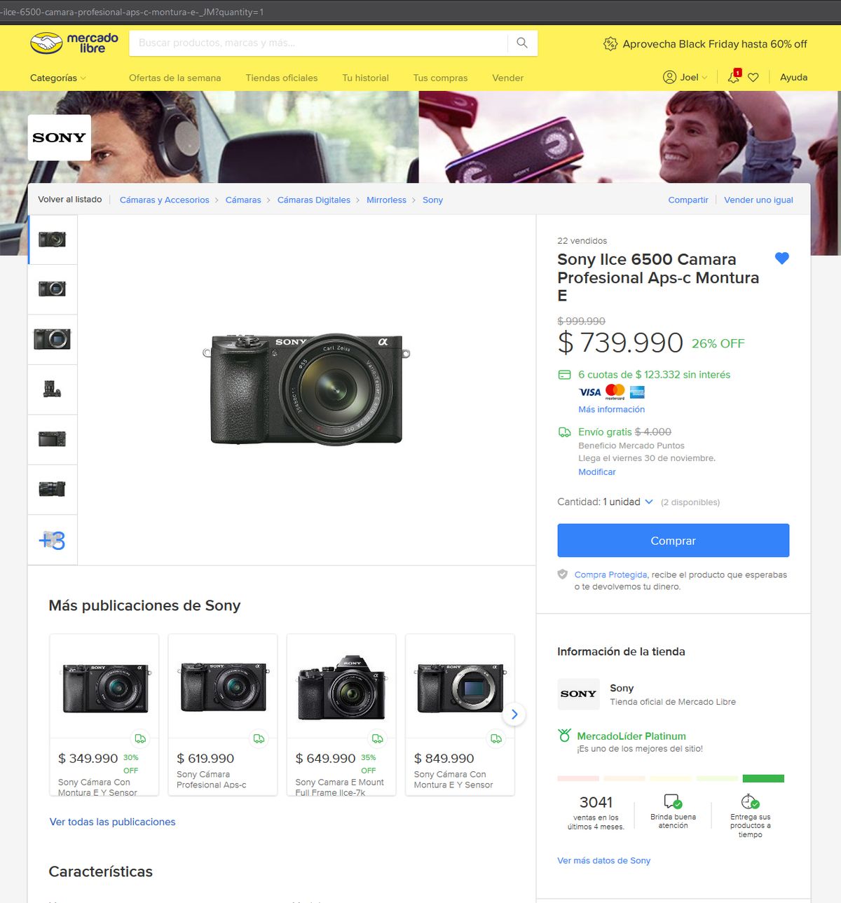 La camara con la oferta - tienda oficial Sony