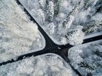 Road Crossing in the middle of the road