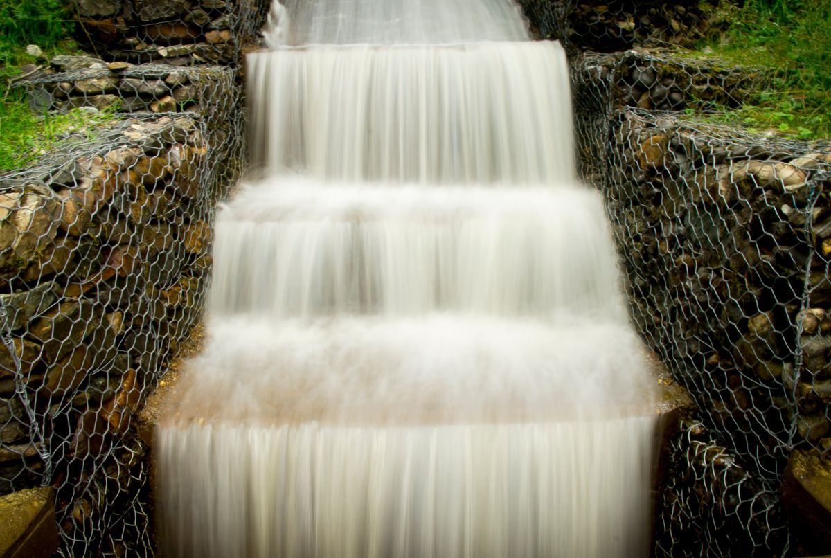 Water slipway on the West Highland Way, Scotland